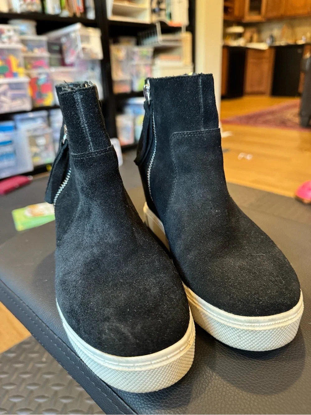 Junior girls Steve Madden wedge ankle shoes sz 6